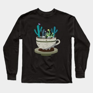 Cofee and cacti Long Sleeve T-Shirt